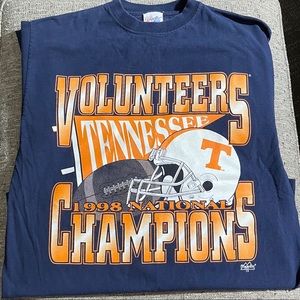 Vintage 1998 Tennessee Volunteers Championship Tee